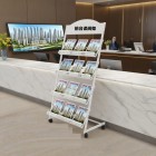 带轮资料宣传架